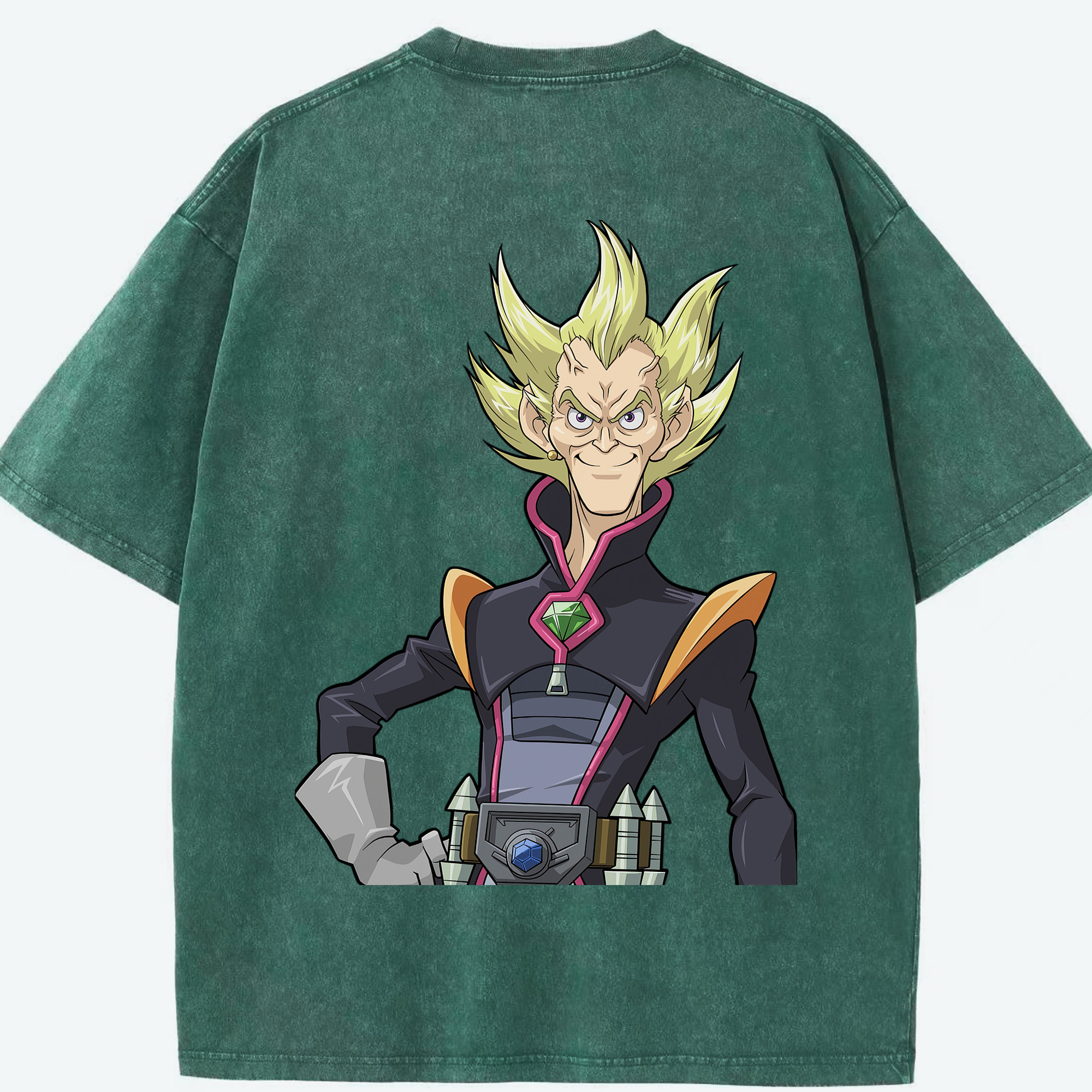 （画像用） 遊☆戯☆王 Yu-Gi-Oh! 綿100% ヴィンテージ風 半袖Tシャツ（背面プリント）